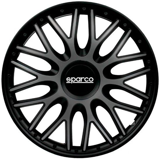 Sparco 4-Delige Wieldoppenset Roma 13-inch grijs/zwart