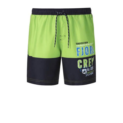 Jan Vanderstorm Plus Size zwemshort REDHOLF groen/zwart