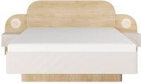 Vente-unique Bedframe hout beige 160 x 200 cm