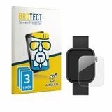 BROTECT Screenprotector 3 Stuks voor Denver SWC-185B Beschermglas transparant