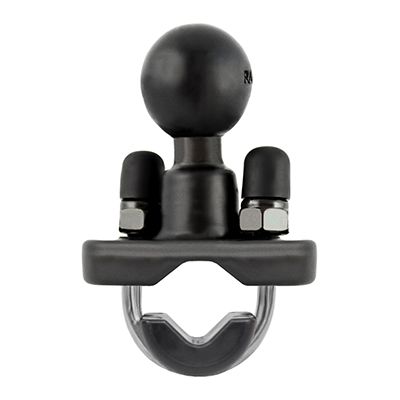 RAM Mount Handlebar U-Bolt Base for Rails 0.5\" to 1.25\" in Diameter - Black