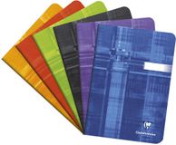 Clairefontaine A5 Cahier, Genaaid gebonden, Softcover, Ruitjes (5 x 5 mm) en Lijn, Assorted colours