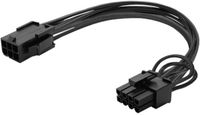 Savio AK-49 Serie - PCI-Express Voedingskabel - 6 pin naar 8 pin (6+2) - 15cm
