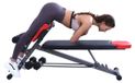 Banc de musculation - Réglable - Banc d'extension du dos - Acier revêtu par poudre résistant aux rayures - Banc d'abdominaux pour la maison