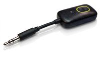 CSL Bluetooth-Adapter 5.4, geeignet als Sender und Empfänger, mit 3,5 mm AUX-Anschluss, Audio-Sender, Freisprechfunktion, Batterie von 150 mAh, für Autoradio, HiFi-Anlage, TV und PC, 1 Stück, Schwarz