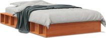 Maison Exclusive - Lit en bois massif sans matelas, brun chaud, 90x200 cm, bois de pin