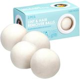 Ultra Clean Boules de séchage - 6x - 100% laine - Réutilisable - Boules de séchage - 7 cm - Blanc