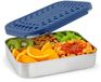 LunchBots Large Cinco 5-compartimenten RVS Bento Box Blauw