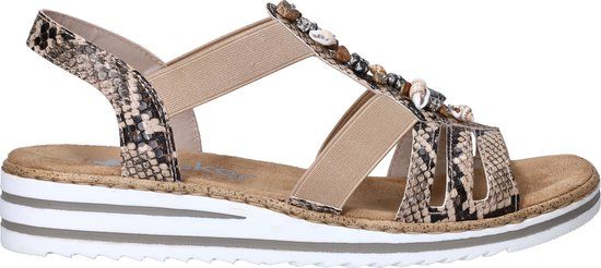 Rieker Sandalen Plat Sandalen Plat - Beige - Maat 36