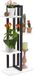 Relaxdays support de plantes métal - 4 étagères - intérieur - 93x42,5x22,5 cm - blanc