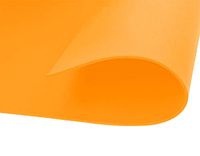 EVA-rubber, neonoranje, lamellen 40 x 60 cm x 2 mm. 5u.