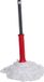 Dirt Devil Microvezel dweil, 125 x diameter 7,5 cm, gemakkelijk uit te wringen, rood/grijs