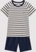 Petit Bateau Katoenen marinière-pyjama voor jongens