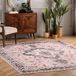 nuLOOM Sasha Machine Wasbaar Medaillon Accent Tapijt, 2' x 3', Roze
