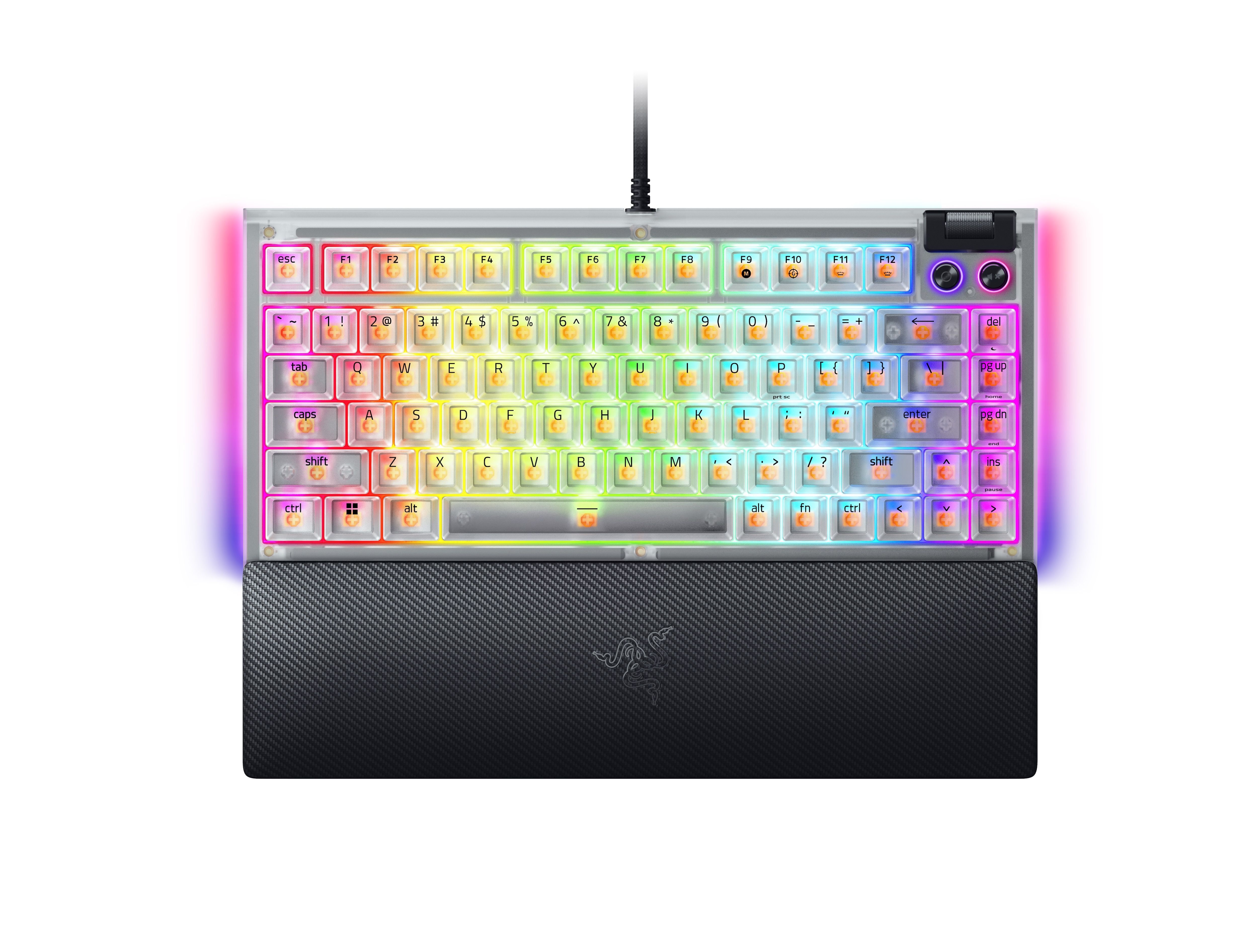Razer BlackWidow V4 75% Gaming Toetsenbord - QWERTY US - Wit