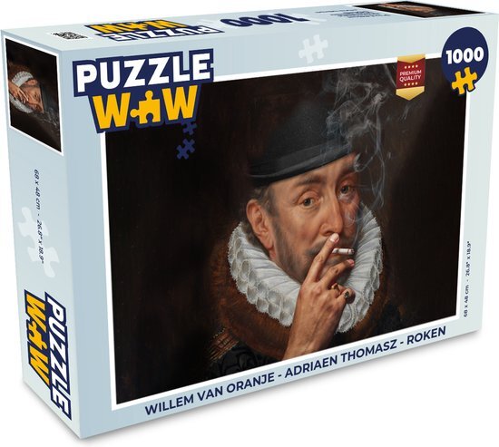 MuchoWow Puzzel Willem van Oranje - Adriaen Thomasz - Roken - Legpuzzel - Puzzel 1000 stukjes volwassenen