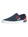 Ellesse Prazzo Text Am Slip On Herensneakers, marineblauw/vlam scharlaken
