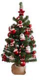 Everlands Kaemingk B.V. Kunstboom/kunst kerstboom inclusief kerstversiering 75 cm - Groen - PVC
