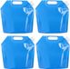 4PCS Réservoir d'eau 5L - Réservoir d'eau pliable - Réservoir d'eau de camping - Contenant d'eau - Poche à eau portable pour sports de plein air
