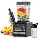 Merkloos Standmixer smoothiemaker - 2 liter - 1800 W - 450 ml to-go-beker - Zwart
