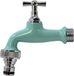 Aquamarine 1,27 cm (1/2 inch) brede, verstelbare tuinslangaansluiting met automatische slangkoppeling
