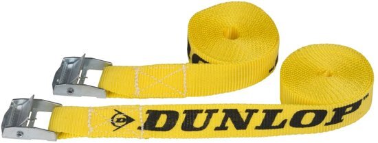 Dunlop spanbanden 20 x 2500 mm PP 100 kg geel 2 stuks