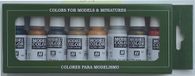 Vallejo Model Kleur Metallic Acryl Verf Set - Diverse Kleuren (Pack van 8)