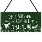 RED OCEAN Grappige Gin Teken Opknoping Plaque Kerst Decoratie Xmas Vriendschap Alcohol Gift