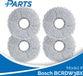 Bosch BCRDW3BX Dweilpads (4 Stuks, Plus.Parts® alternatief voor BHZRMP3)