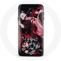 Maniacase Case voor Samsung Galaxy J5 2017 Demon Slayer Tanjiro Nezuko Attack Combat
