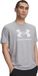 Under Armour UA SPORTSTYLE LOGO UPDATE SS-GRY Heren Sportshirt - Steel Light Heather - Wit