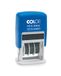 COLOP S160L mini-datumstempel, tekst gescant, datum Duits, afdrukkleur blauw-rood