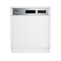 Beko DSN28420X - Semi-ingebouwde vaatwasser - 14 couverts - E