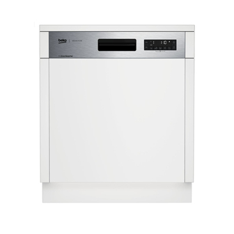 Beko DSN28420X - Semi-ingebouwde vaatwasser - 14 couverts - E