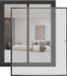 Moustiquaire anthracite 80 x 100 cm