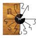 Alternatieve decoratieve houten wandklok