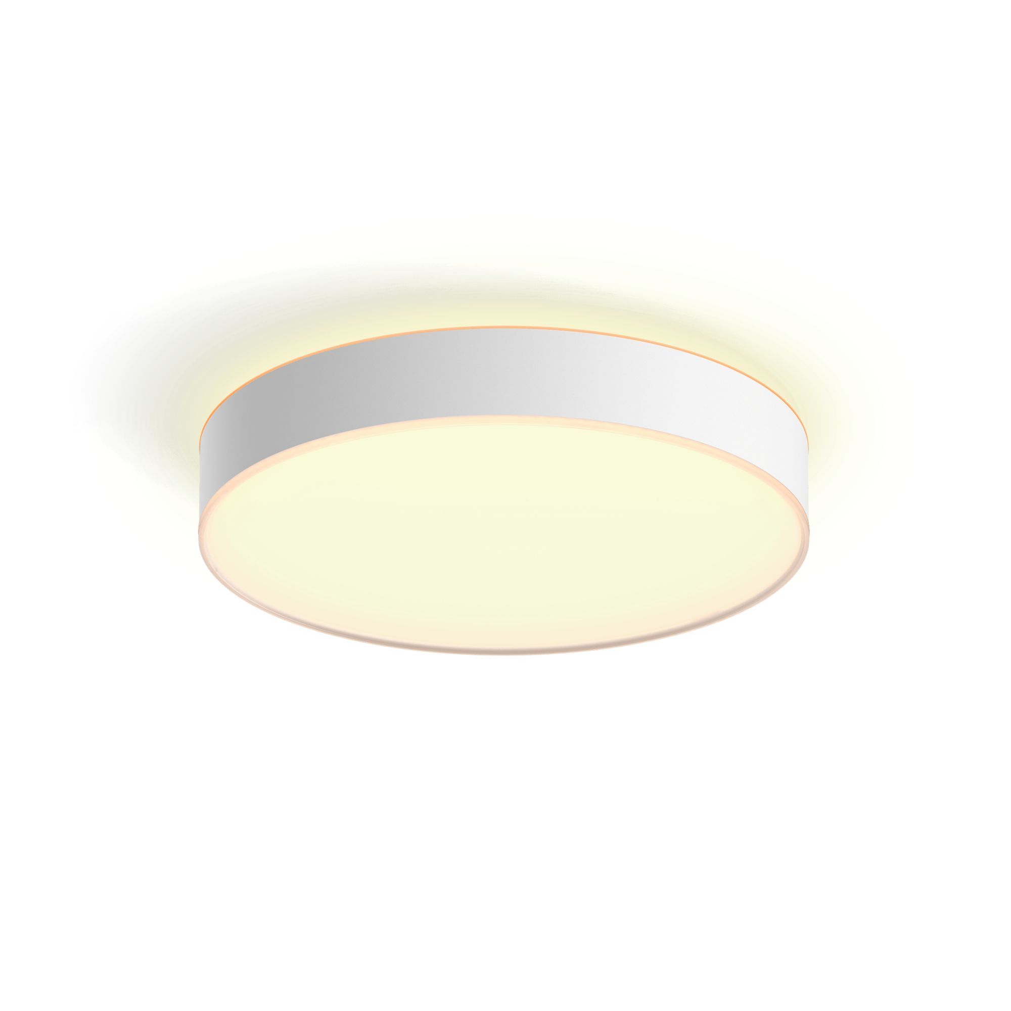 Philips Hue White Ambiance Devere Smart Ceiling Light - Bluetooth - White - LED - 3300 lm - Dimmable - Bathroom - Modern