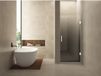 Wiesbaden Less Nisdeur Rechts - 700x2000x8mm - Nano - Spiegelrook naar Helder Glas - Mat Wit
