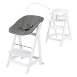roba kinderstoel, Born Up Click - Complete set 2 in 1 met opzetstuk - voor kinderen vanaf 0 maanden - Kleur wit-grijs