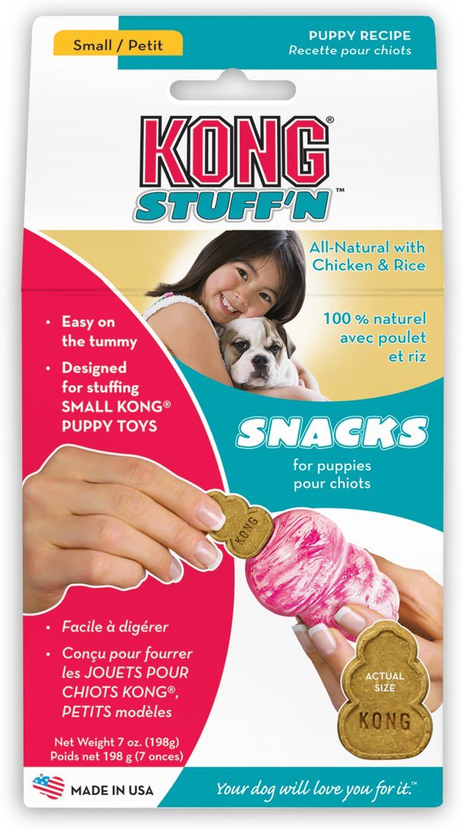 Kong Stuff 'N Mini Snacks Puppy (Kip&Rijst) - Hondenkoekjes