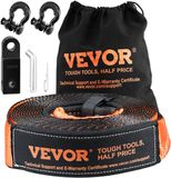 VEVOR 3" X 36" Sleepkabel Met Sleepriem Van 30.000 Lb, D-Ringsluitingen Van 20.000 Lb, Beugelontvanger en Opbergtas voor Atv'S, Jeeps, Atv'S, Vrachtwagens