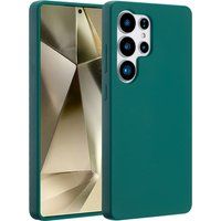 Accezz Liquid Silicone Backcover met MagSafe voor de Samsung Galaxy S25 Ultra - Forest Green