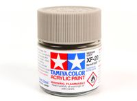 Tamiya Peinture acrylique - XF-20 Gris moyen - Mat - Acrylique - 23ml