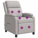 vidaXL Fauteuil Nuage Gris Tissu