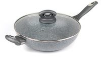 Salter Marblestone 28 cm wok – antiaanbaklaag, PFOA-vrij