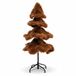 Kaemingk BV Arbre fausse fourrure d45h100cm chocolat brun