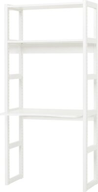 Hoppekids STOREY Plankenkast met bureau 80 cm - Wit