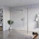 FortiFura Galeria Vrijstaande Inloopdouche - 160x200cm - Helder - Antikalk - 8mm Veiligheidsglas - Geborsteld Gunmetal