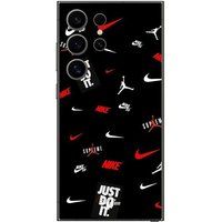 NIKE JORDAN BLANC ROUGE fond noir Maniacase Winkelhoes Samsung Galaxy S25 Ultra