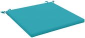 vidaXL Zitkussen SOEST 100% Polyester Turquoise 70 x 70 x 3 cm